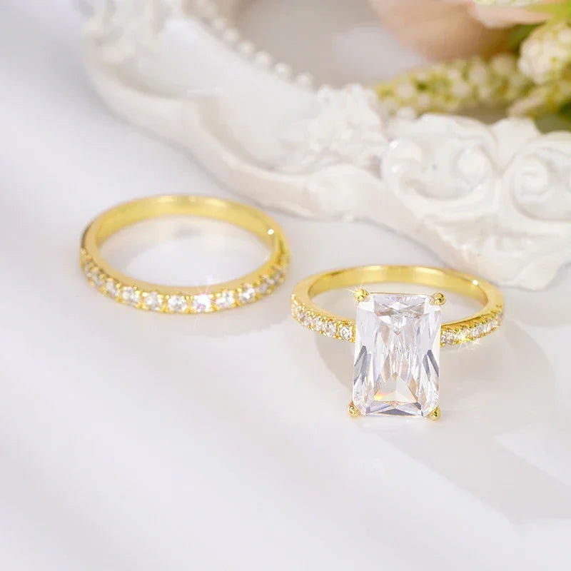 Luxe Cubic Zirconia Ring Set Luxlife Brands
