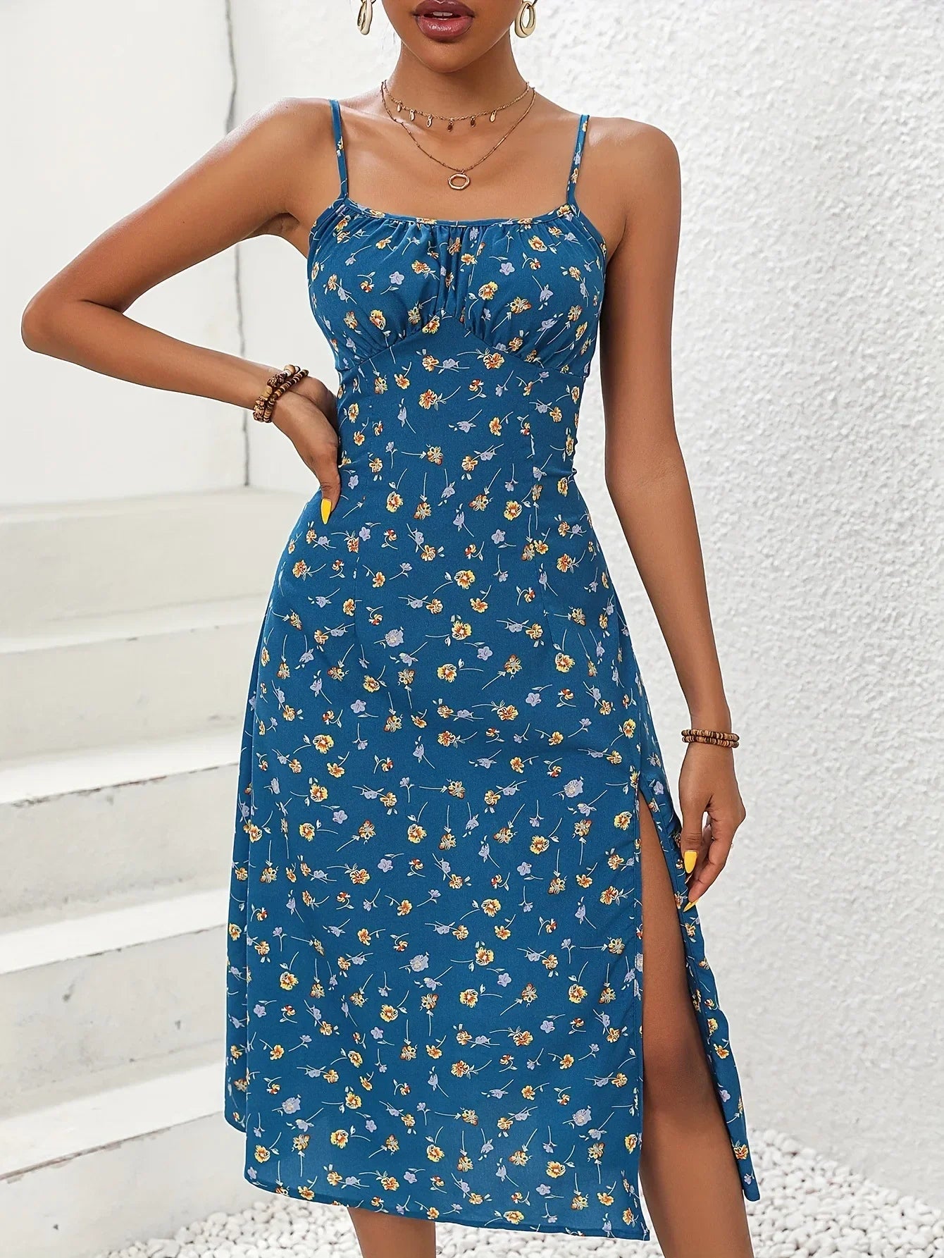 Market Polka Dot Midi Dress