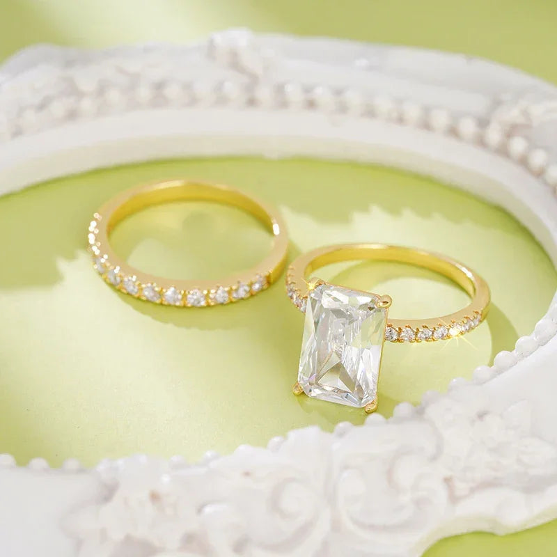 Luxe Cubic Zirconia Ring Set Luxlife Brands