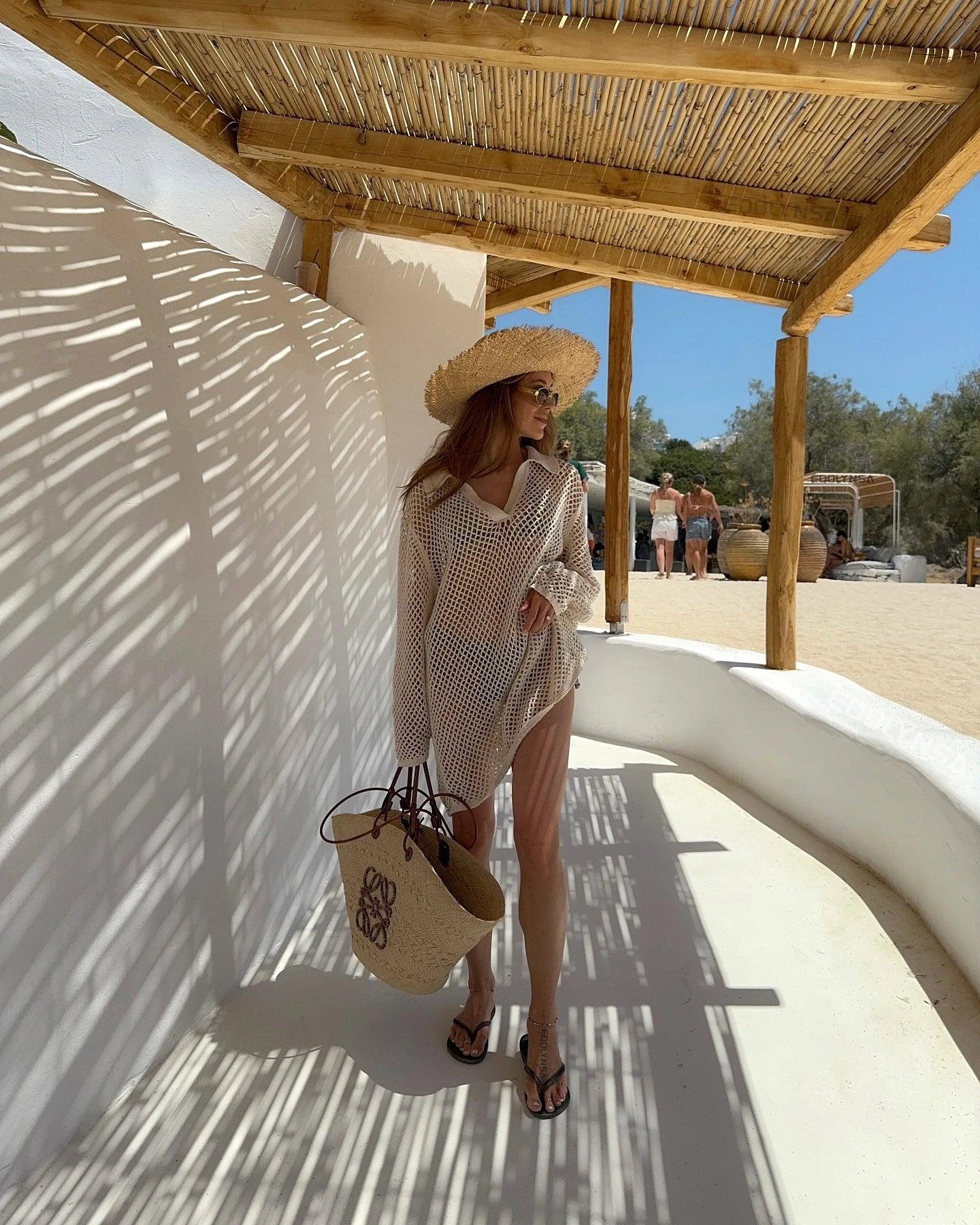 Lazy Day Long Sleeve Swimsuit Cover Up