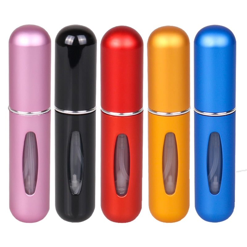 5/10PCS 5ml Mini Portable Refillable Perfume Bottle Refill Spray Bottle Cosmetic Container Atomizer Bottle For Travel