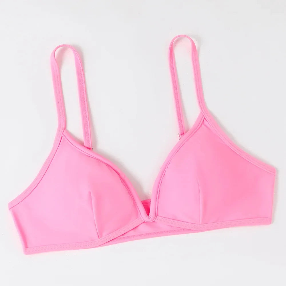 Hot Sale Of The Season New Pure Color Sexy Quick Dry Tight Bikini Swimwear for Holiday Hot Girl Cross-Border Bikini Set Women's Luxlife Brands