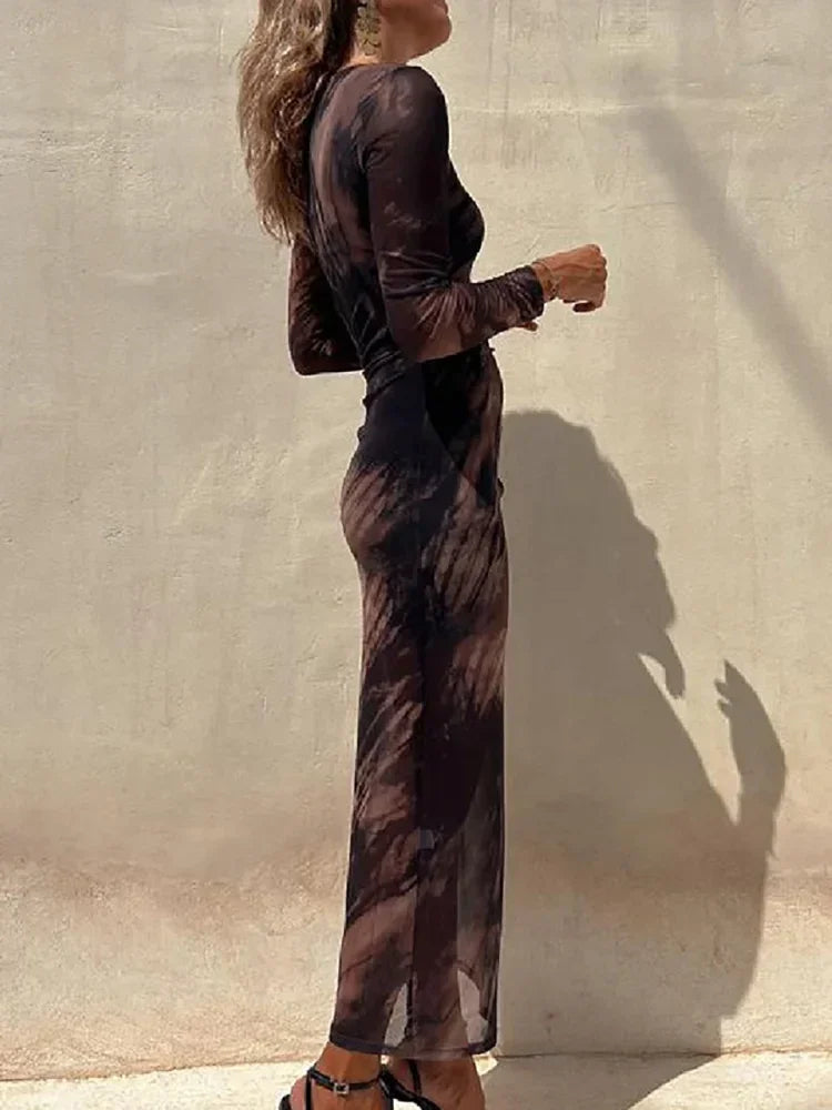 LUX Verona Long Sleeve Party Dress LUXLIFE BRANDS