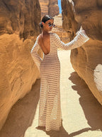 Bali Bell Sleeve Beach Maxi Dress Luxlife Brands