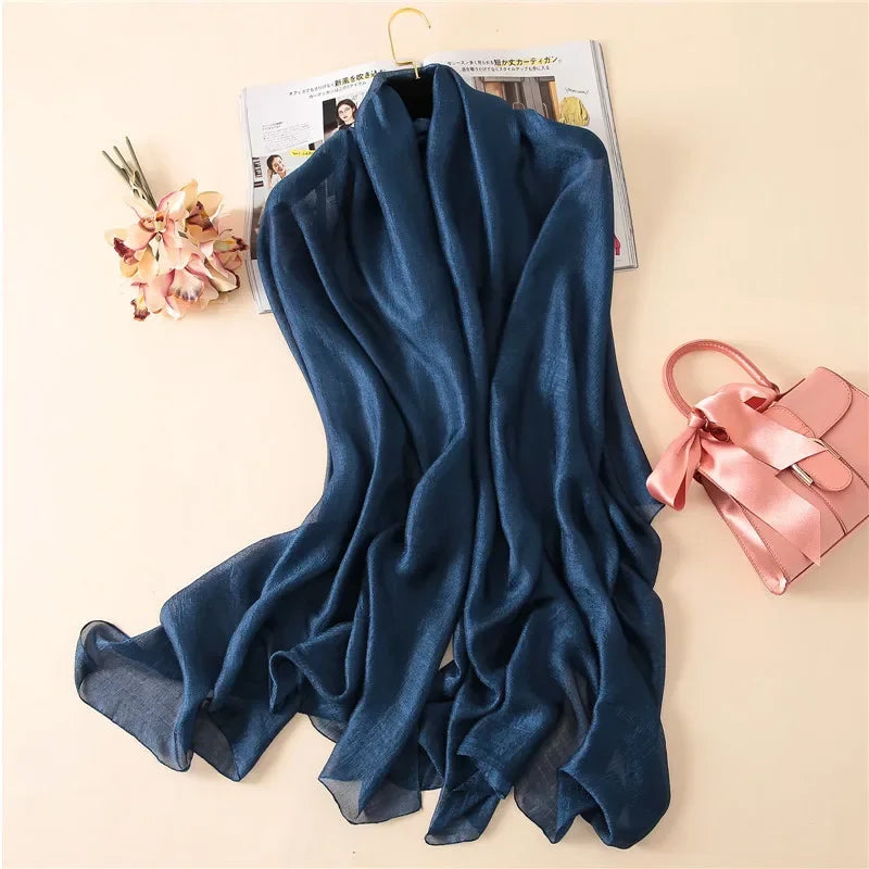Silk Linen Shawls Scarves