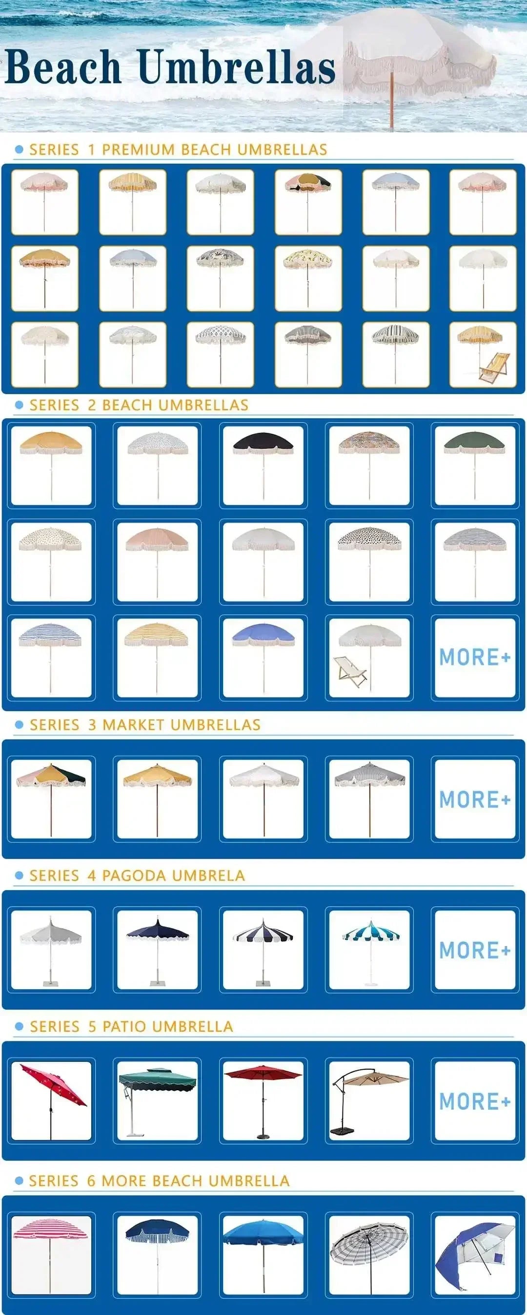 Portable BohoFringe Beach Umbrella