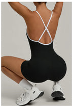Workout Jumpsuit Sports Overalls Women Rompers Gym Clothing Running Bodysuits Fitness Suits Gym Tracksuit Sportswear Yoga Set Luxlife Brands