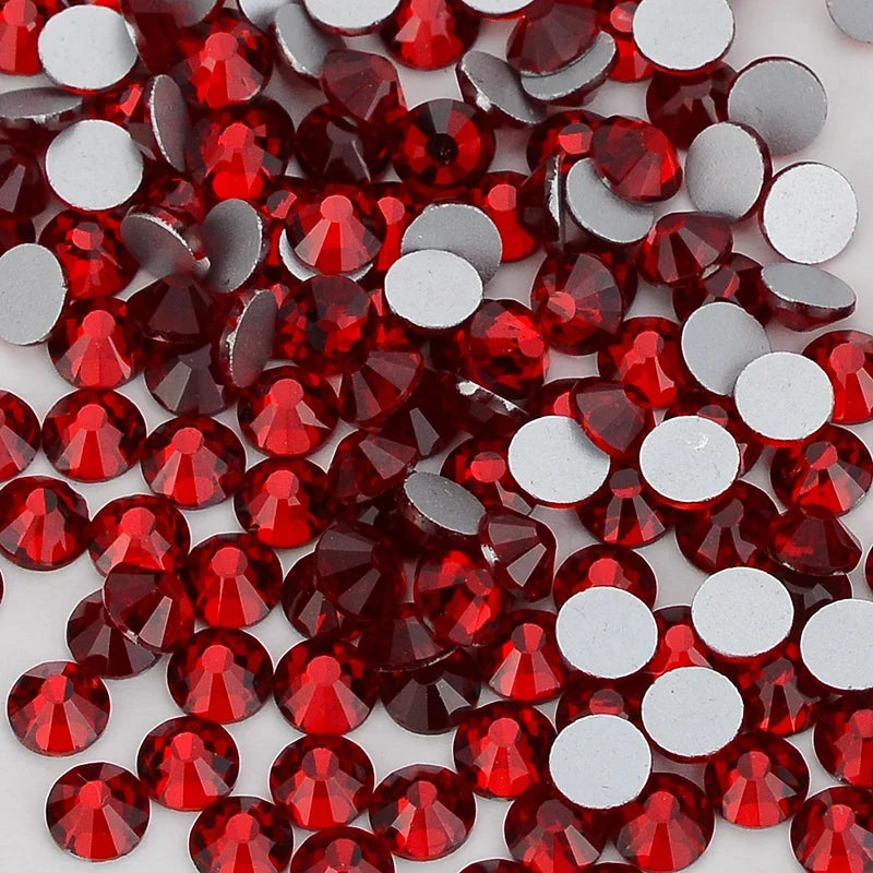 SS3-SS30 Red Series Non-Hotfix Glass Flat-Back  Rhinestones