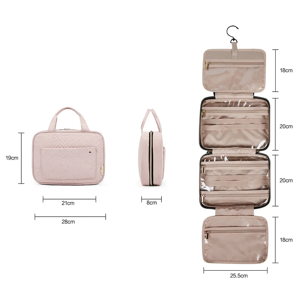 Designer Hanging Travel Toiletry Bag LUXLIFE BRANDS