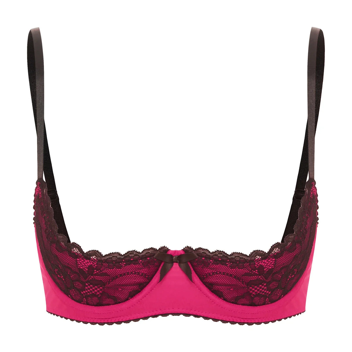 Lace Underwire Half-Cup Balconette Bra
