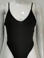 European and American solid color matching hot girl summer women's camisole with tight fitting jumpsuit Luxlife Brands
