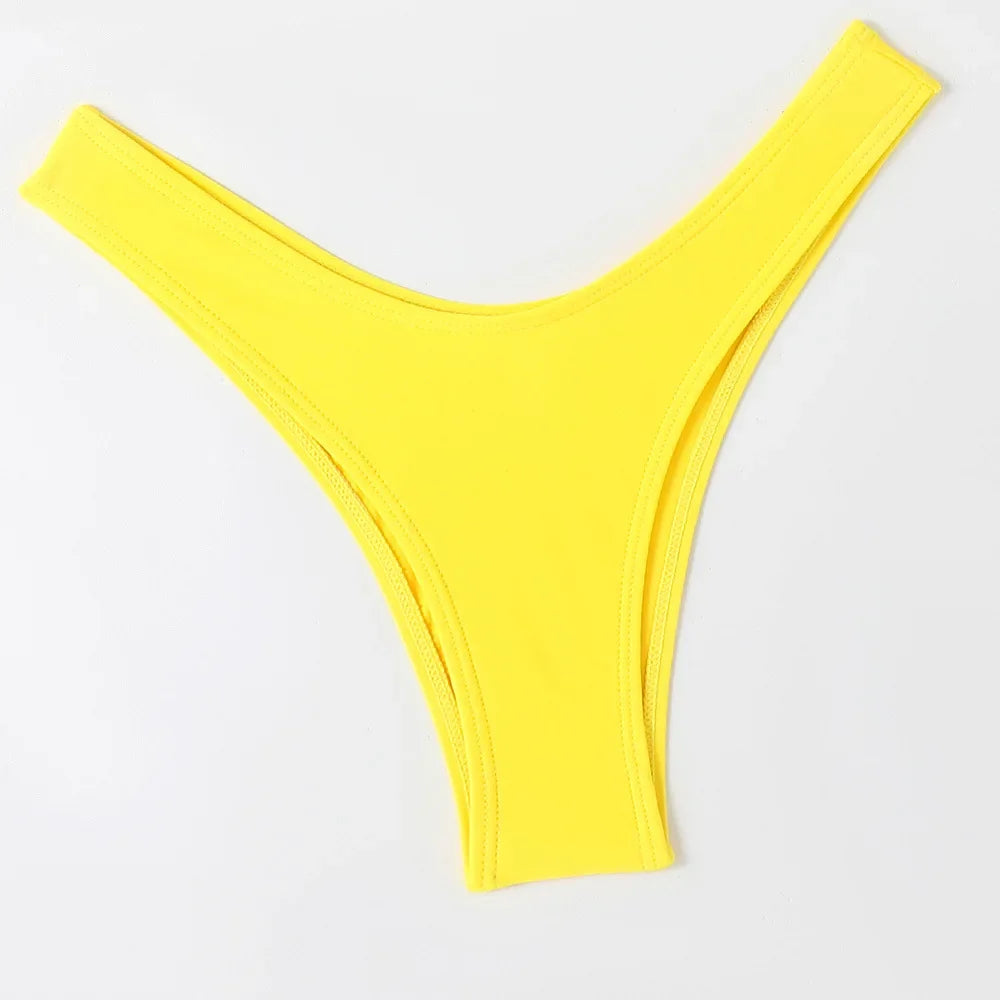 Hot Sale Of The Season New Pure Color Sexy Quick Dry Tight Bikini Swimwear for Holiday Hot Girl Cross-Border Bikini Set Women's Luxlife Brands