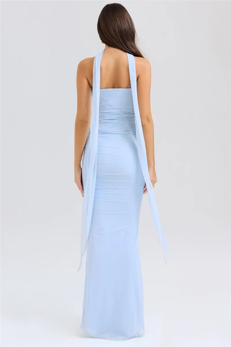 Elegant Wine Strapless Maxi Skirt Set Luxlife Brands