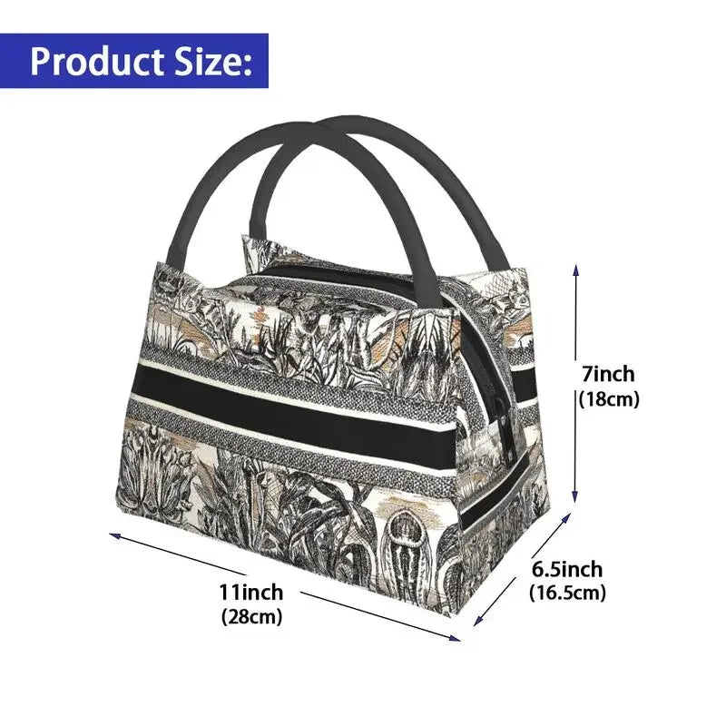 Fashion Luxury Kon Megat Ae Lunch Bag Cooler Thermal Insulated Lunch Tote Box for Women Kids School Work Picnic Food Bags Luxlife Brands