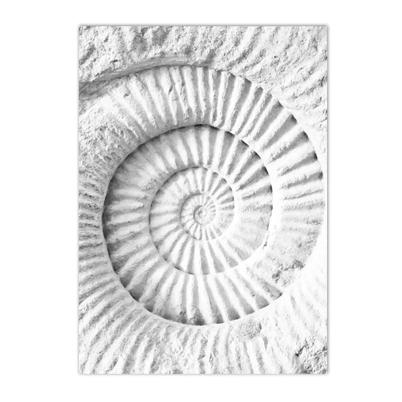 Sea Beach Waves Canvas Poster Black And White Wall Paintings Coconut Tree Art Prints Shell Starfish Print Pictures Bedroom Decor