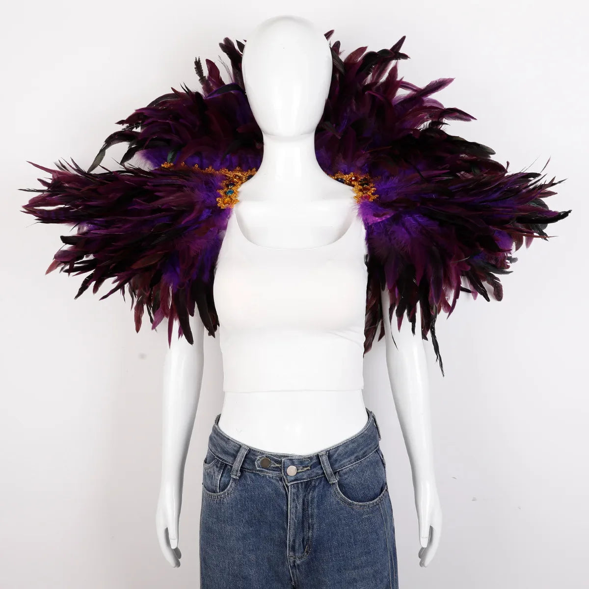 Festival Carnival Feather Shawl