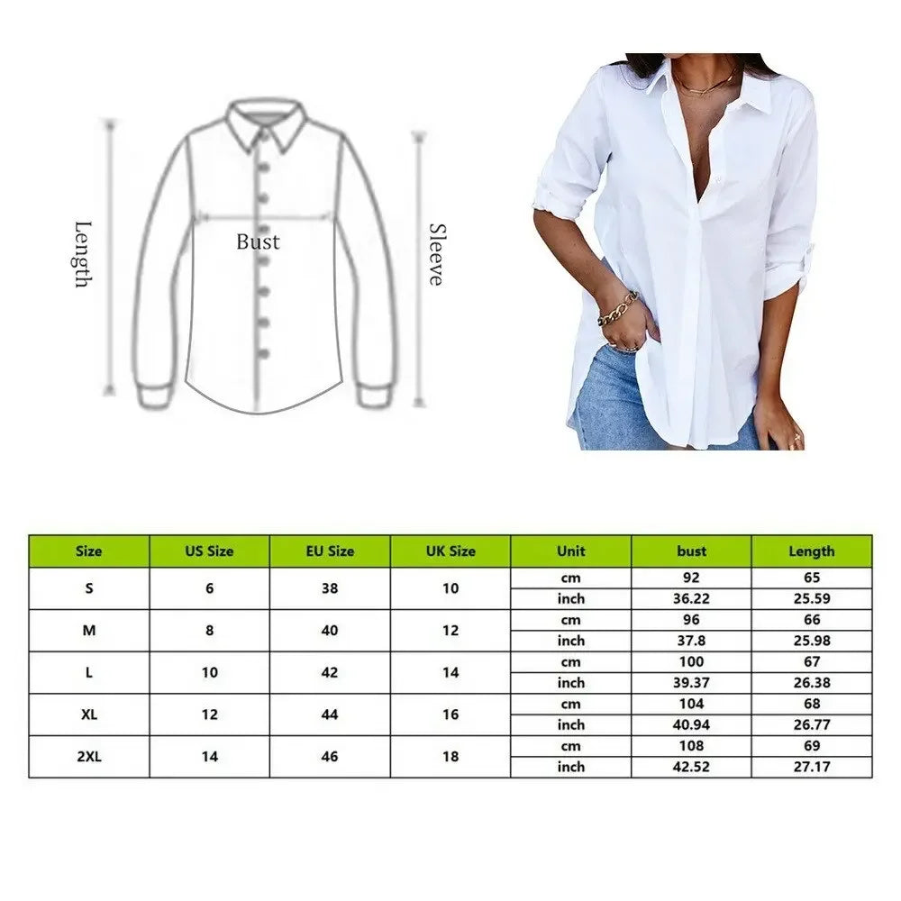Women Korean Fashion Casual White Shirts Tops 2022 Spring Summer Oversized Blouses Female Plain Loose Shirts Daily Streetwear
