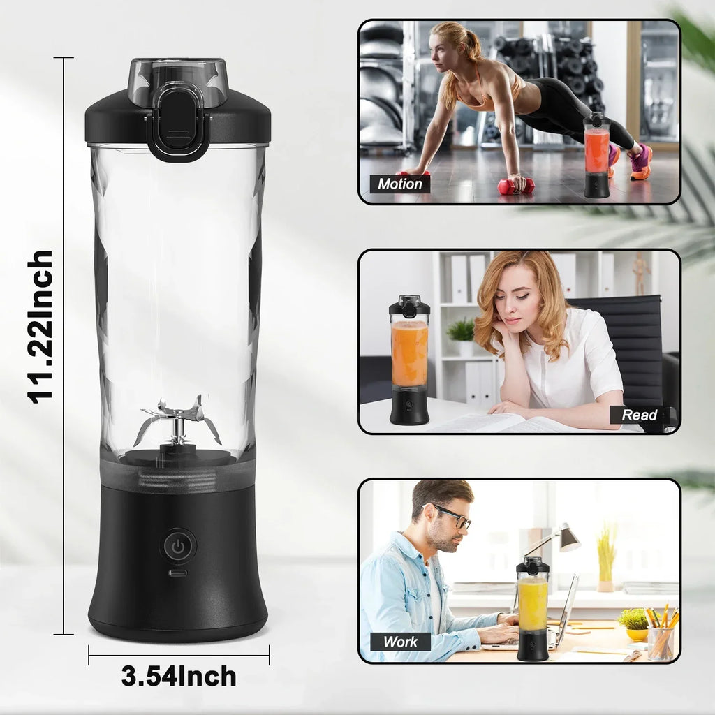 Healthy Living Portable Blender 20oz USB With 6 Blades