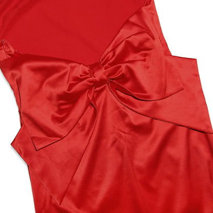 Holiday Cheer Satin Party Dress LUXLIFE BRANDS