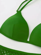 Nadanbao Sexy Mesh Solid Bikini Set Swimsuits for Woman Backless Travel Party Swimwear Female Summer Beach Fashion Bikini Luxlife Brands