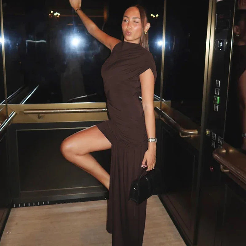 Melissa Draped & Ruched Mini Dress