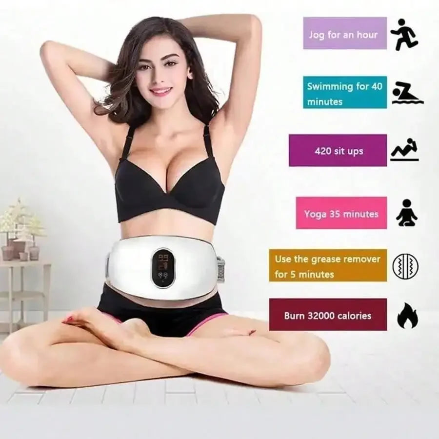Rechargeable Waist Belt Body Slimming Machine Waist Fitness Massager Weight Loss and Body Shaping Instrument Constipation Relief