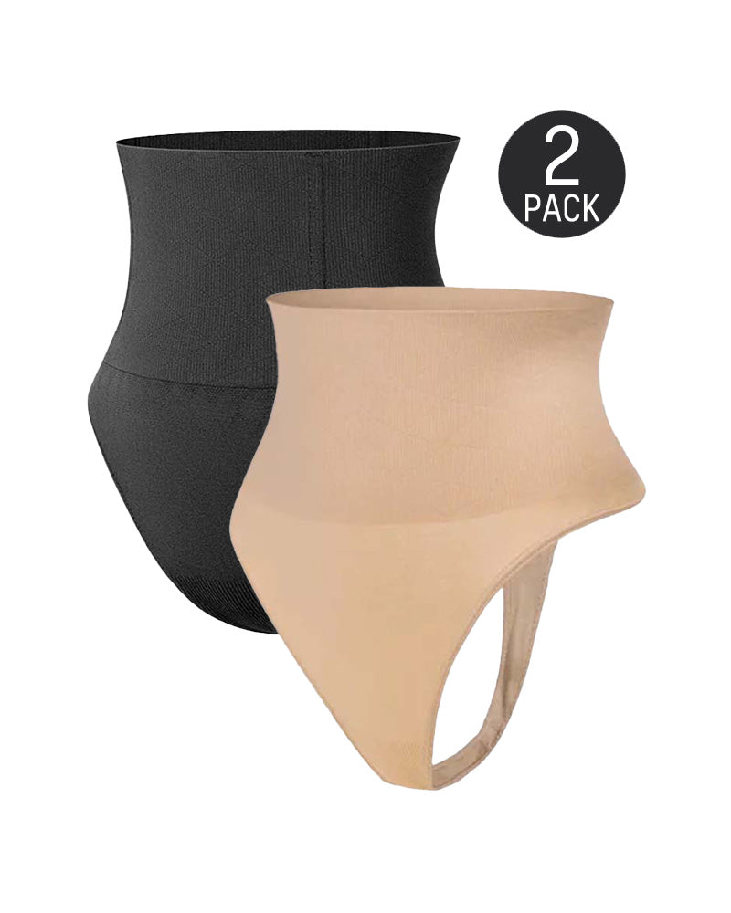 Seamless High-Waisted Shaper Thong Panty SheCurve