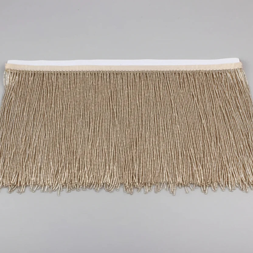 Long Glass Rhinestone Beaded Fringe Trim