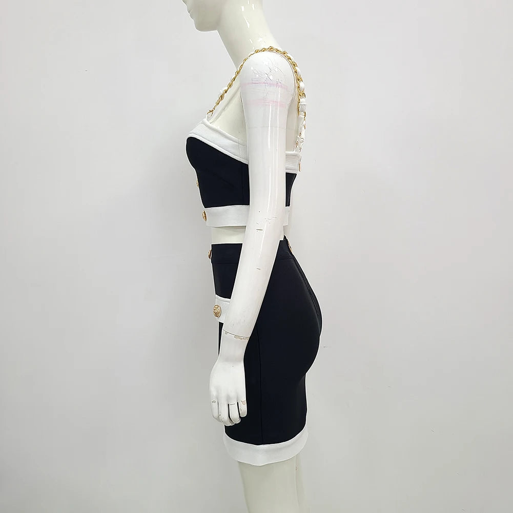 Dior Bandage Bodycon Mini Dress LUXLIFE BRANDS