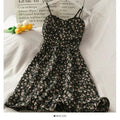 Neploe Vintage Print Bohemian Holiday Dress Women High Waist Hip A Line Slim Vestidos V Neck Sleeveless Off Shoulder Robe Summer Luxlife Brands