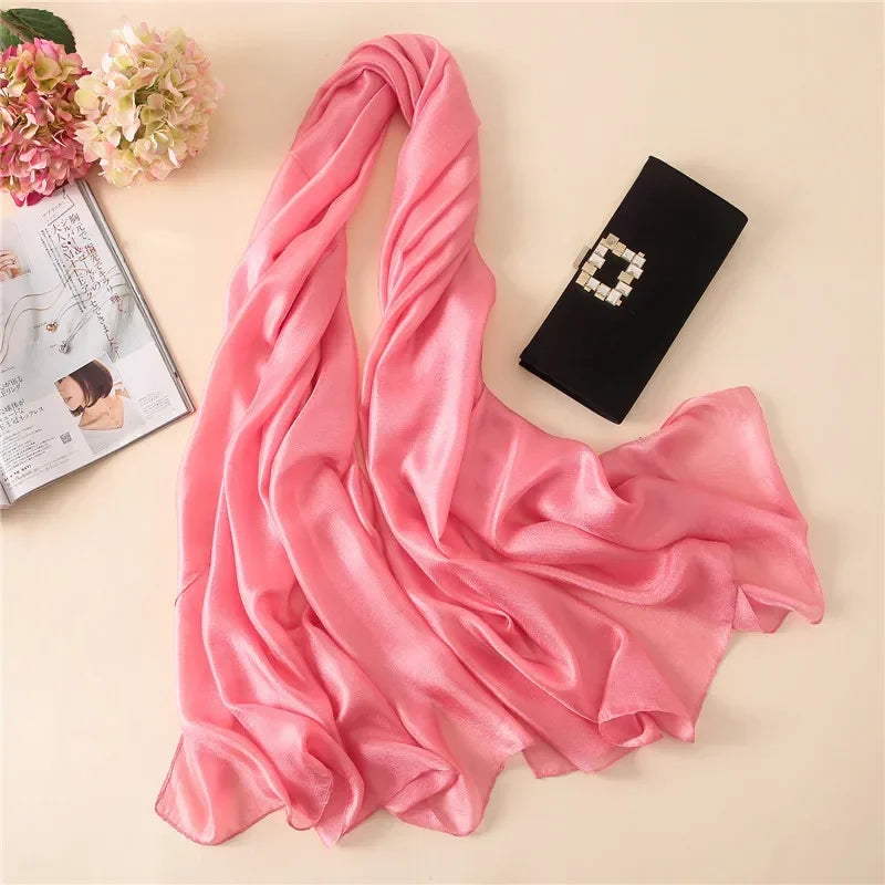 Silk Linen Shawls Scarves