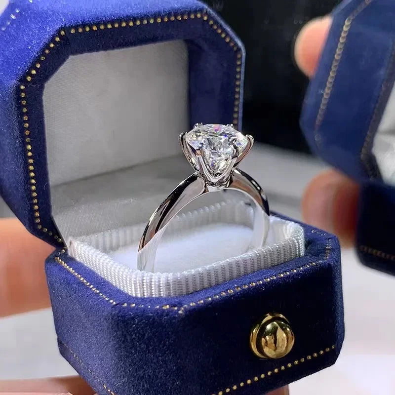 1ct Moissanite cz Engagement Ring