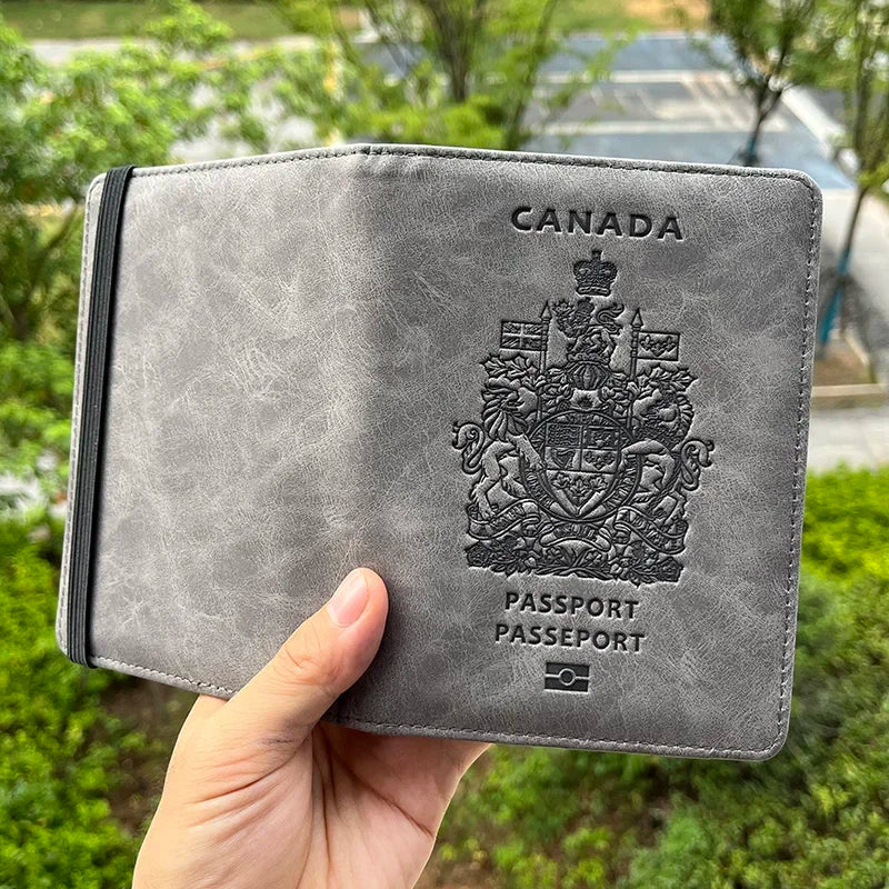 Travel accessories Canadian Passport Cover Protector Pu Leather covers for Passport  Drop Shipping