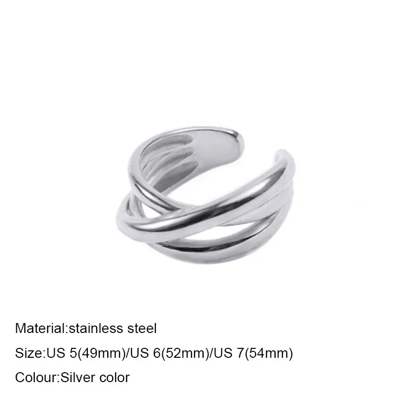 Fashion Ring 316L Stainless Steel Ring Anillo Ringen Mujer Women Rings Bague Couple Matching Jewlery Fashion Gifts Do not fade Luxlife Brands