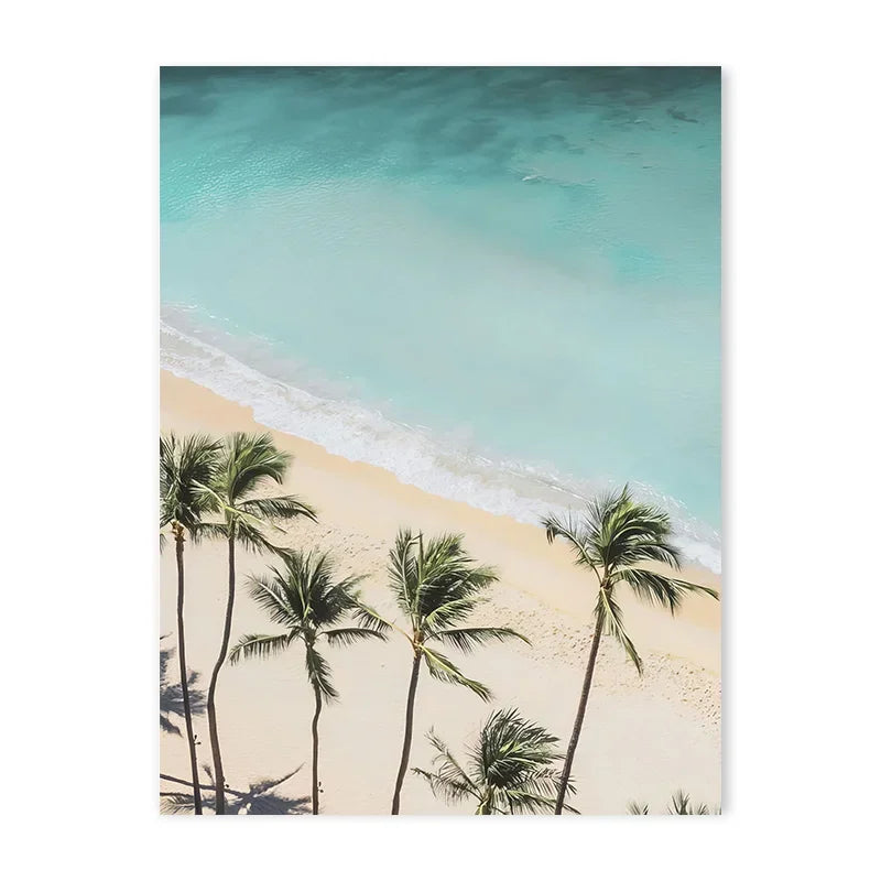 Sea Beach Posters Wall Art Canvas Painting Whale Starfish Coconut Shell Summer Seaside Scenery Pictures Nordic Room Home Decor