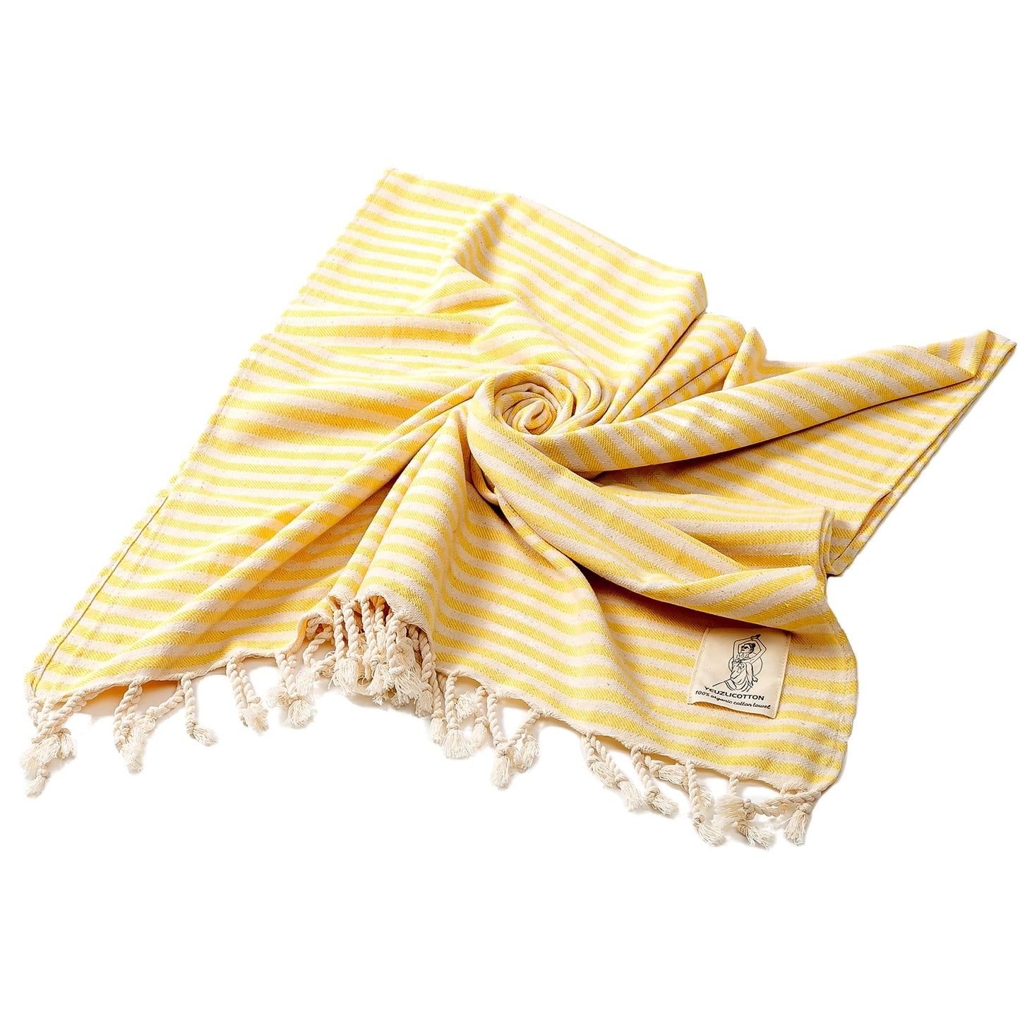 YEUZLICOTTON Hot Sale luxury Striped Tassel 100% cotton sauna spa bath towel For Home 100*180CM Travel Turkish Large beach towel