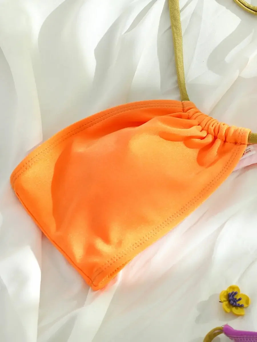 Sexy Women Bikini Brazilian Swimsuit Push-up Bra Bikini Set Two Piece Swim Suit Swimwear Low-waisted Beachwear Leopard Bathing