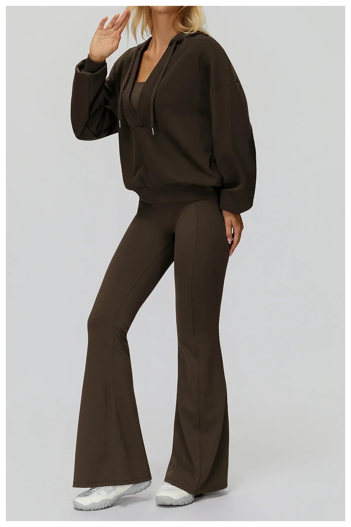 Women Loose Yoga Long Sleeve Gym Fitness Sweatshirt Workout Sports Top Female Running Push Up Sports Shirts Outdoor Long Sleeve