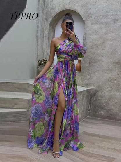 Women’s Split Maxi Dress LUXLIFE BRANDS