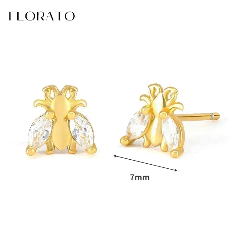 Luxury white crystal zircon earrings 925 sterling silver ear needles Hoop gold earrings For women Fashion Luxury Wedding Jewelry Luxlife Brands