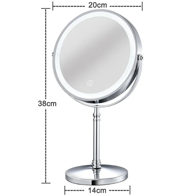 LED Makeup Mirror 10x Magnifying LUXLIFE BRANDS