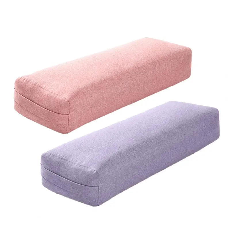 Yoga Pillow Soft Washable Polyester Rectangular Portable Yoga Bolster Sleep Pillow Yoga Fitness Supplies LUXLIFE BRANDS
