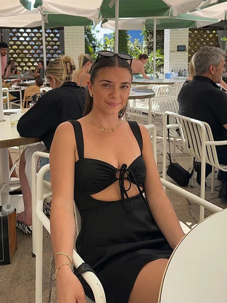 Resort Satin Mini Party Dress