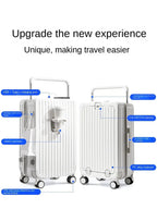 20"22"24"26 Inch Travel Suitcase Trolley Case with Cup Holder Luxlife Brands
