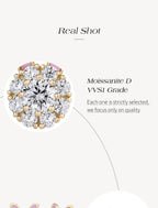 ATTAGEMS S925 Sterling Silver Moissanite Diamond Earrings Enamel Design Rabbit Shape For Women Girls Birthday Gifts Fine Jewelry Luxlife Brands