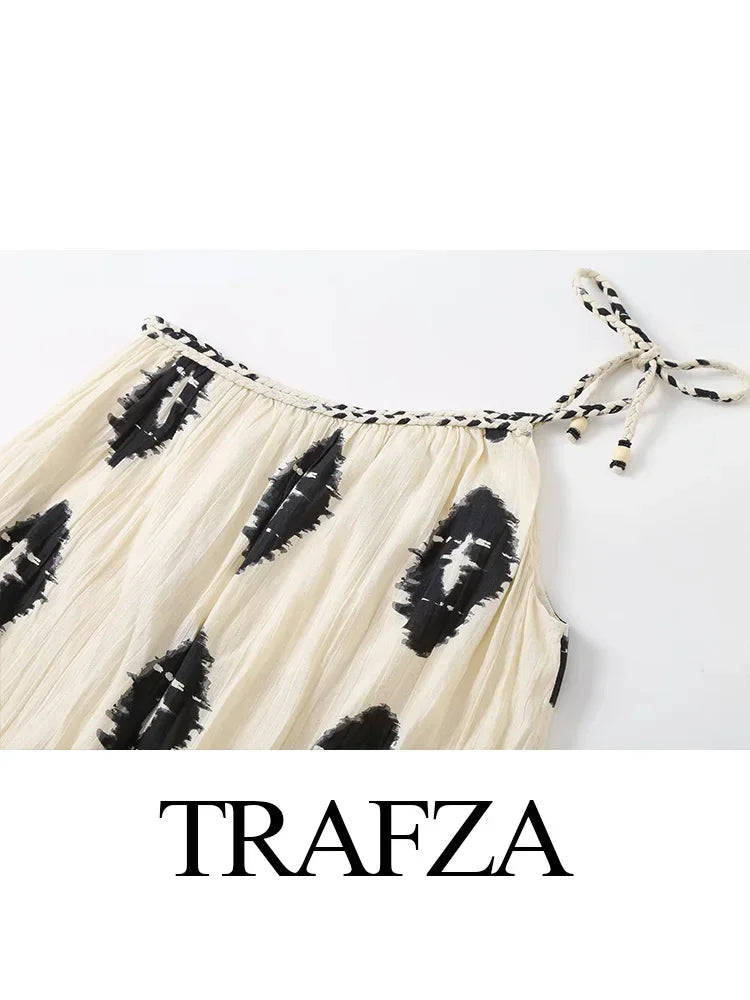 Boho Resort Print Casual Dress LUXLIFE BRANDS