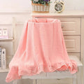 INS Ruffled Muslin Baby Swaddle Blankets for New Born Infant Bedding Organic Baby Accessories Newborn Receive Blanket Cotton Luxlife Brands