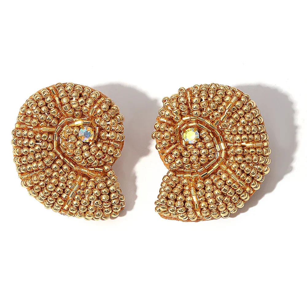 Handmade Beaded Drop Earrings