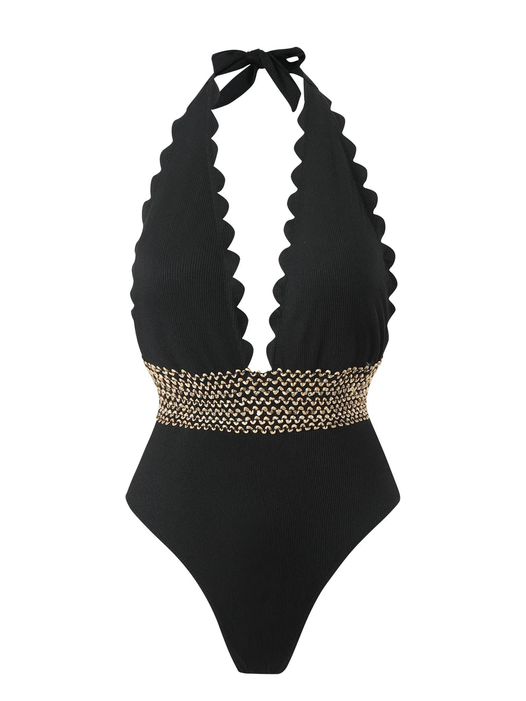 Women's Tummy Control Halter Swimsuit