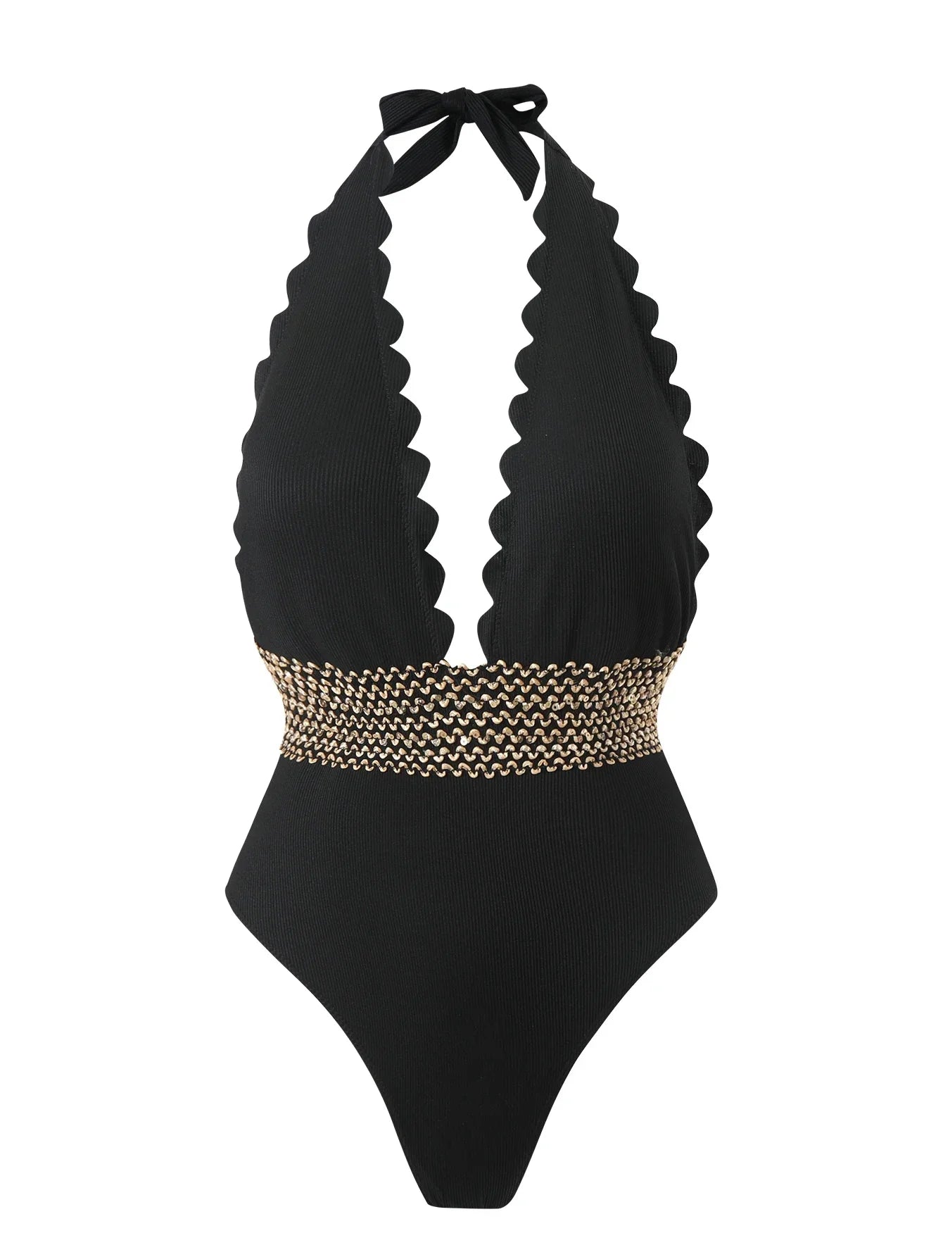 Women's Tummy Control Halter Swimsuit